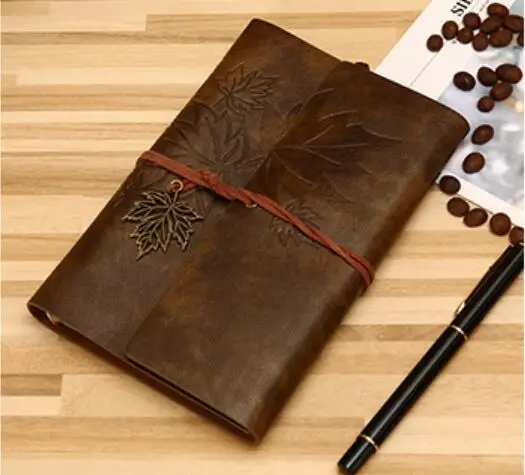 Leather Travel Journal Coffee